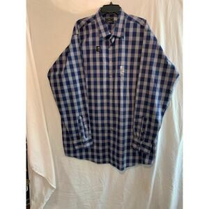 Shaquille O' Neal Plaid Cooling Stretch Long Sleeve Shirt XLG NWT 19 38/39